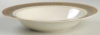 Royal Gallery San Marco Large Rim Soup Bowl, Fine China Dinnerware   White W/Dar