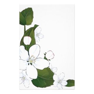 Beautiful lotus flower stationery design