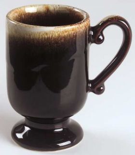 Pfaltzgraff Gourmet Brown Pedestal Mug, Fine China Dinnerware   Brown Drip Desig