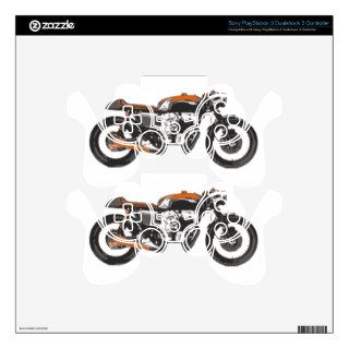 Simple Motorcycle   Cafe Racer 750 Drawing PS3 Controller Skin