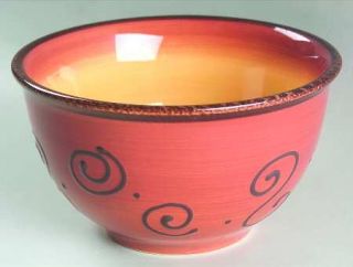 Tabletops Unlimited Ambrosia Tangerine (Orange) Coupe Cereal Bowl, Fine China Di