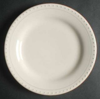 Bobby Flay China Creme Salad Plate, Fine China Dinnerware   All Cream/Terracotta