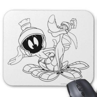 Marvin the Martian and K 9 Mouse Pad
