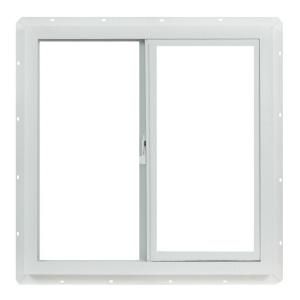 TAFCO WINDOWS Slider Vinyl Windows, 24 in. x 24 in., White, with Dual Pane Insulated Glass VPS2424I