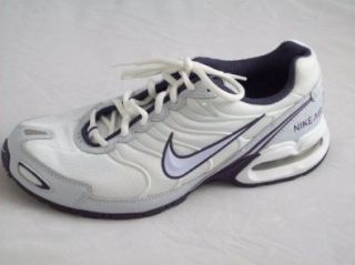 Nike Women's 'Air Max Torch 4' Running Sneaker (9, White/Purple Chalk Metallic Platinum Abyss) Shoes