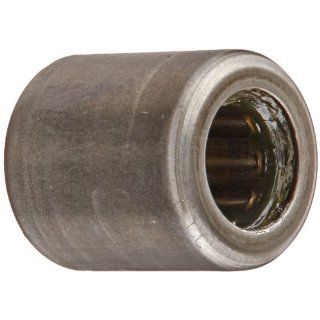 INA SCE48P Needle Roller Bearing, Steel Cage, Open End, Single Seal, Inch, 1/4" ID, 7/16" OD, 1/2" Width, 27000rpm Maximum Rotational Speed