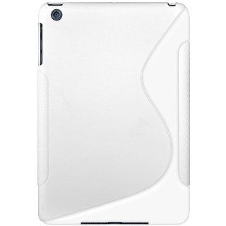 Amzer Dual Tone TPU Hybrid Skin Fit Case Cover for Apple iPad mini   Solid White (AMZ94593) Computers & Accessories
