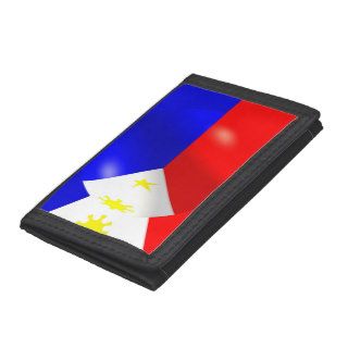 Phillippines Flag Tri fold Wallets