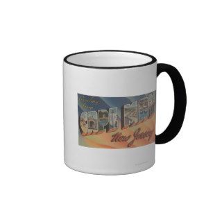 Cape May, New Jersey   Large Letter Scenes Mugs