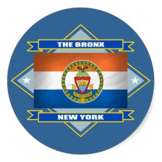 Bronx Diamond Round Sticker