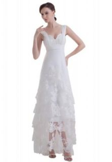 GEORGE BRIDE newest designer summer lace beach wedding dress