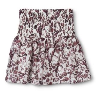 Mossimo Womens Smocked Waist Skirt   Natural XL