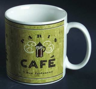Sakura Coffee Break Mug, Fine China Dinnerware   Labels Of Coffee, Smooth, No Tr