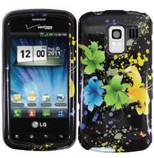 Magic Flowers Hard Case Cover for LG Enlighten VS700 Optimus Slider LS700 Cell Phones & Accessories