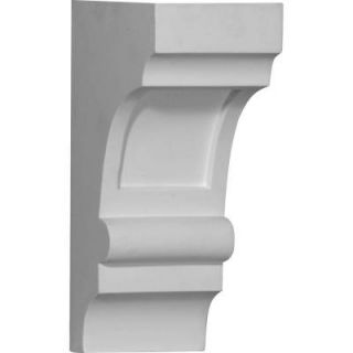 Ekena 4 in. x 5 1/4 in. x 10 in. Diane Recessed Corbel BKT05X10X03DI