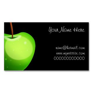 Green Apple, Your Name Here, name@hotmailwwBusiness Card Templates