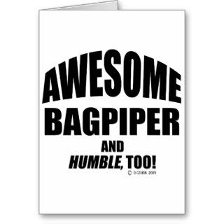 Awesome Bagpiper Cards
