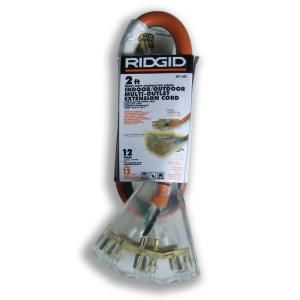RIDGID 2 ft. 12/3 Extension Cord AW62629