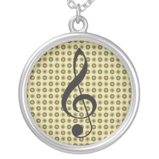 Treble Clef Funky Music Necklace Musician Gift