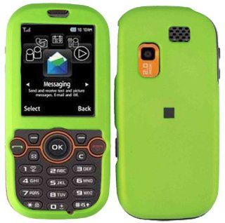 Neon Green Hard Case Cover for Samsung Gravity 2 T469 T404G Cell Phones & Accessories
