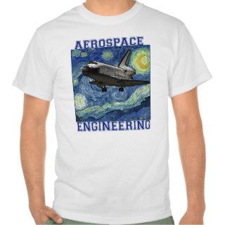 Aerospace Engineering Starry Night T shirt