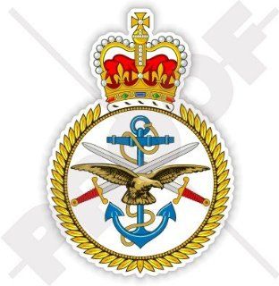 BRITISH ARMED FORCES TriService Badge United Kingdom 4" (100mm) Vinyl Bumper Sticker, Decal 