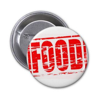 Food red rubber stamp effect buttons