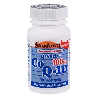 SUN DOWN CO Q 10 100MG SOFTGEL 45267 30Tablets Health & Personal Care