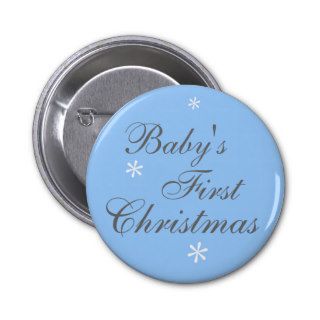 Baby's First Christmas (boy)   Button