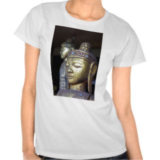 Golden Buddha statue T Shirts