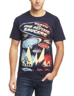 Plan 9 Earth Vs The Flying Saucers Official Mens New Blue T Shirt All Sizes Clothing