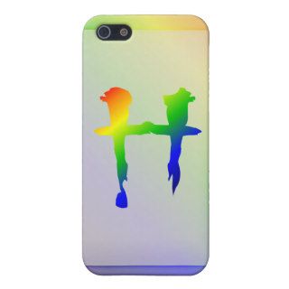 Rainbow Monogram iPhone 5 Case H