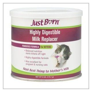 Just Born Highly Digestible Milk Replacer Powdered Formula For Kittens  6 oz.  Pet Care Products 