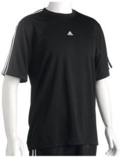 adidas Men's Early AM Short Sleeve Top, Black/White, 2X Large Clothing