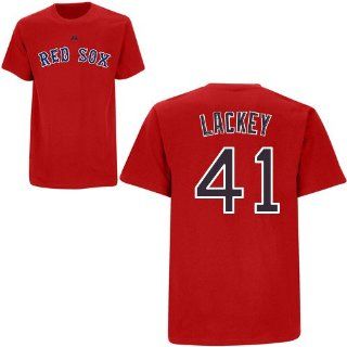 John Lackey Boston Red Sox Red Youth Player T Shirt by Majestic  Sports Fan T Shirts  Sports & Outdoors