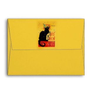 Le Chat Noir   Happy Birthday Greetings Envelopes
