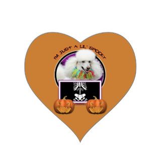 Halloween   Just a Lil Spooky   Poodle   White Stickers