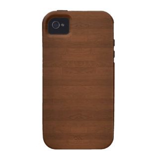 Very Dark Hard Wood Floor Grain Case Mate iPhone 4 Covers