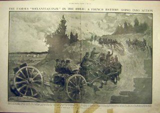 Ww1 French Battery Guns Soixante Quinze Battle 1914   Prints
