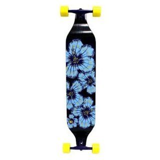 Paradise Tattered Flowers Complete Longboard, 8x40 Inch  Longboard Skateboards  Sports & Outdoors