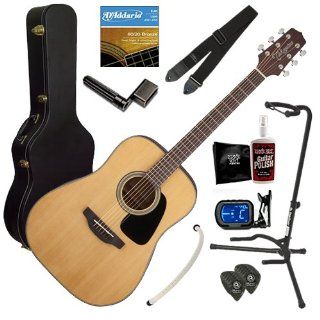 Takamine GD10 Acoustic Guitar BUNDLE w/ Case, Tuner, Strap & Stand Musical Instruments