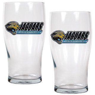 Jacksonville Jaguars NFL 2pc 20oz Pub Glass Set  Beer Glasses  Sports & Outdoors