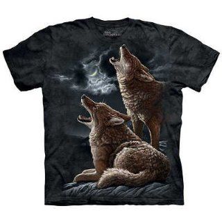 T Shirt   Howling Coyotes Men's Black Size S   Prints