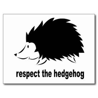 Hedgehog   Respect the Hedgehog Postcards
