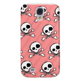 Iphone Skull Pink Galaxy S4 Cases