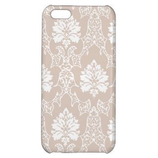 Sand Dollar and White Damask #11hh Case For iPhone 5C