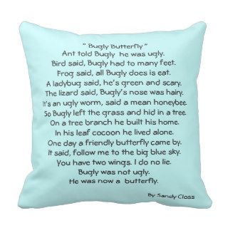 Buggly the butterfly, bedtime story pillow