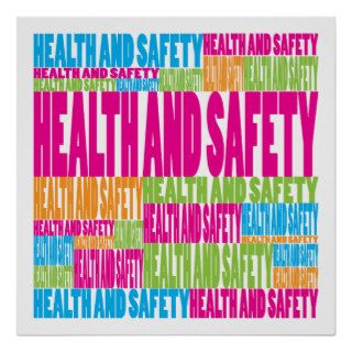 Colorful Health and Safety Posters