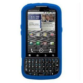 Silicone Cover for Motorola Droid Pro A957   Blue Cell Phones & Accessories