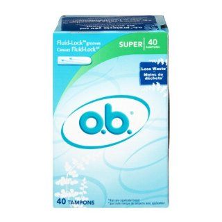 O.B. Super Tampons, 40 CT (Pack of 3)  Grocery & Gourmet Food